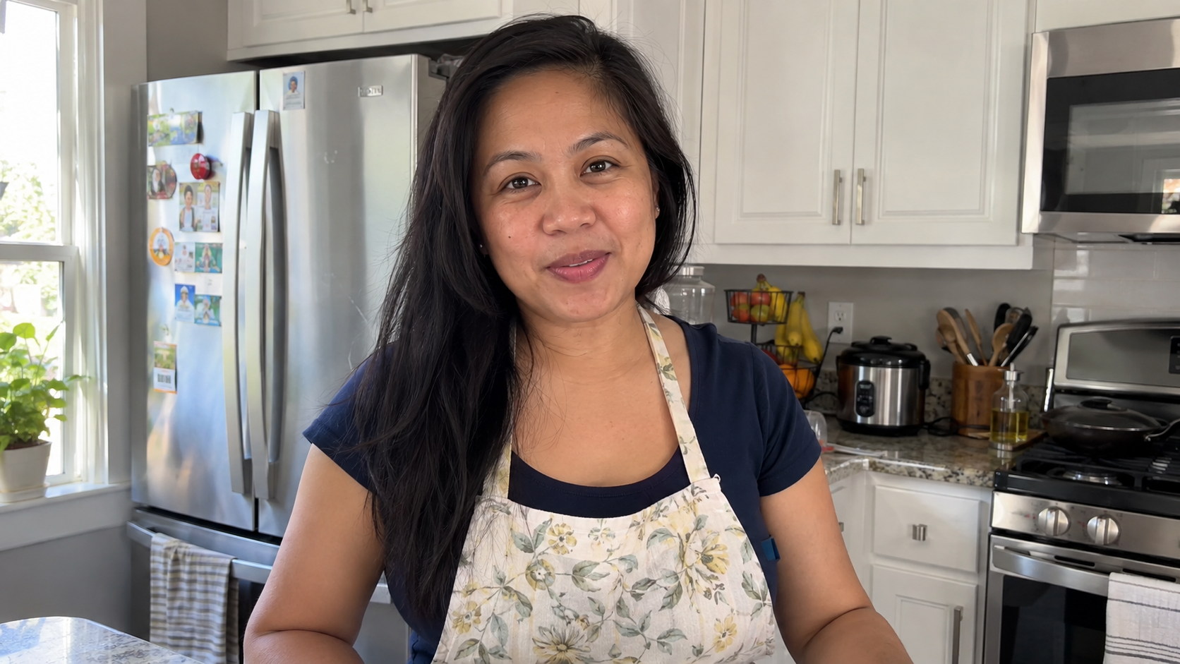 Maricel Santos in her home kitchen